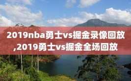 2019nba勇士vs掘金录像回放,2019勇士vs掘金全场回放