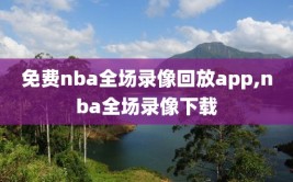 免费nba全场录像回放app,nba全场录像下载