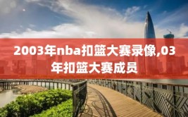 2003年nba扣篮大赛录像,03年扣篮大赛成员